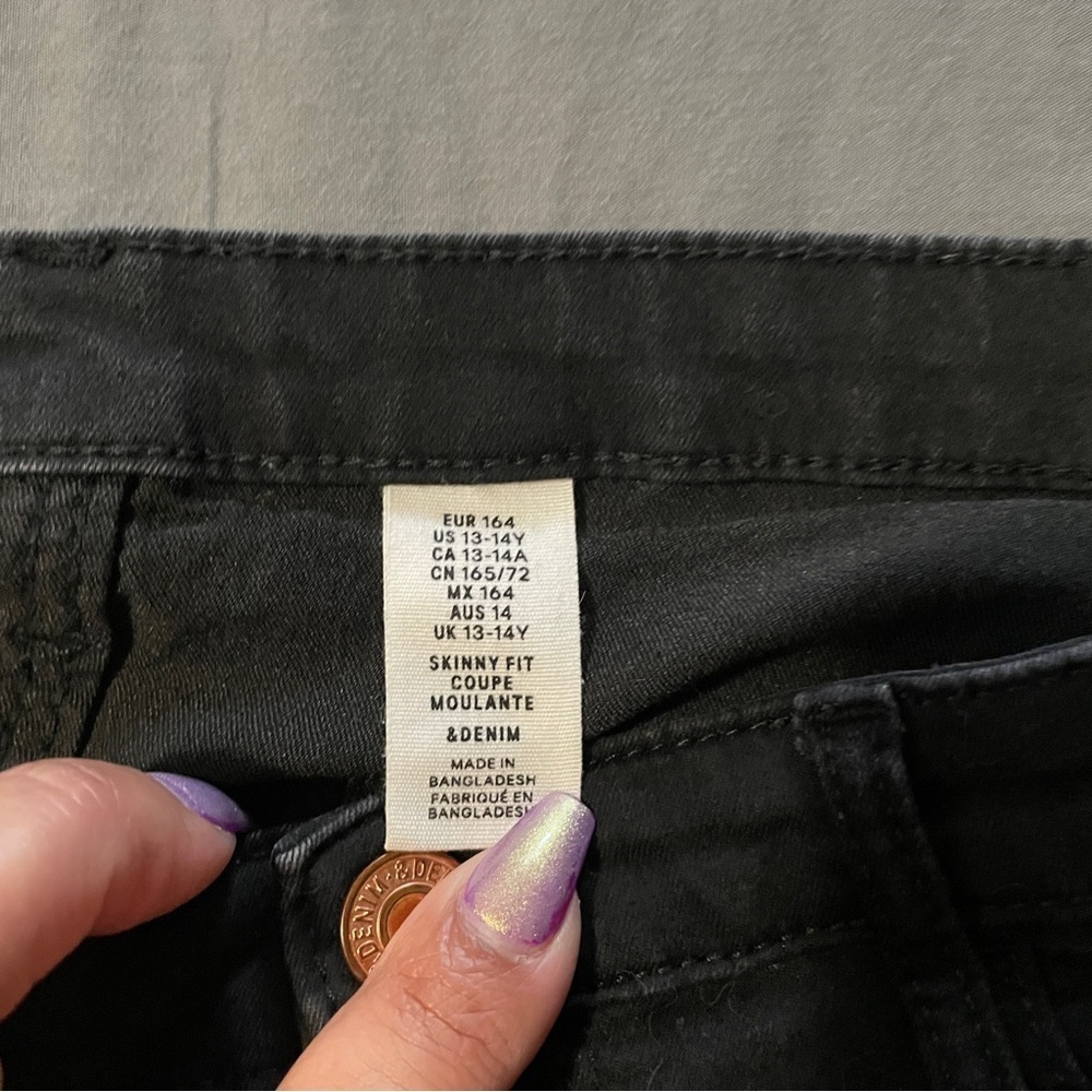 H&M juniors skinny jeans sz 13 - Picture 6 of 8